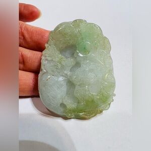 Burma type A jadeite Jade pendant